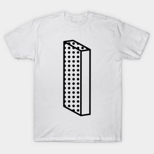 3D Ben Day Dot Isometric Letter I T-Shirt